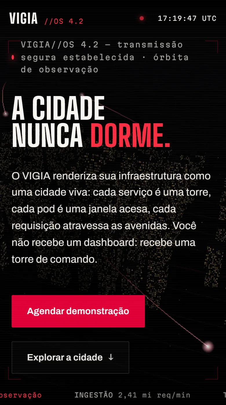 Exemplo de site para empresa de tecnologia
